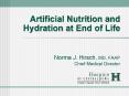 Artificial Nutrition and Hydration at End of Life PowerPoint PPT Presentation