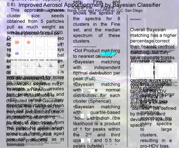 Improved Aerosol Apportionment by Bayesian Classifier