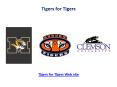 Tigers for Tigers PowerPoint PPT Presentation