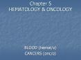 Chapter 5 HEMATOLOGY PowerPoint PPT Presentation