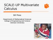 SCALE-UP Multivariate Calculus