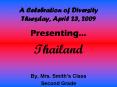 A Celebration of Diversity Thursday, April 23, 2009 PowerPoint PPT Presentation