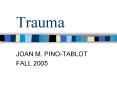 Trauma PowerPoint PPT Presentation
