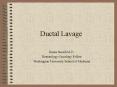Ductal Lavage PowerPoint PPT Presentation