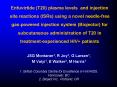 Enfuvirtide T20 plasma levels and injection site reactions ISRs using a novel needlefree gaspowered PowerPoint PPT Presentation