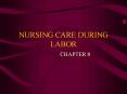 NURSING CARE DURING LABOR PowerPoint PPT Presentation