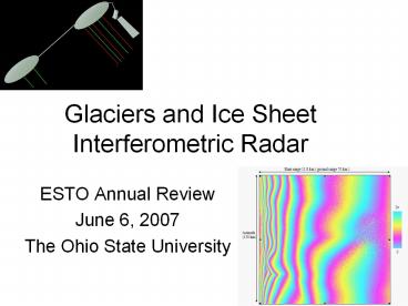 Glaciers and Ice Sheet Interferometric Radar