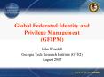 Global Federated Identity and Privilege Management GFIPM PowerPoint PPT Presentation