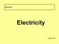 Electricity PowerPoint PPT Presentation