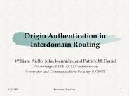 Origin Authentication in Interdomain Routing
