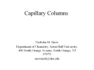 Capillary Columns
