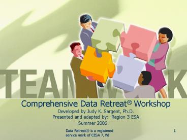 Comprehensive Data Retreat