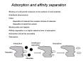 Adsorption and affinity separation PowerPoint PPT Presentation