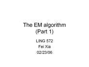 The EM algorithm (Part 1)