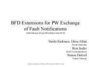 BFD Extensions for PW Exchange