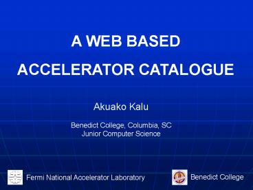 Fermi National Accelerator Laboratory