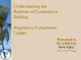 Understanding the Realities of Competitive Bidding RegulatoryCompliance Update PowerPoint PPT Presentation