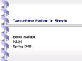 Care of the Patient in Shock PowerPoint PPT Presentation