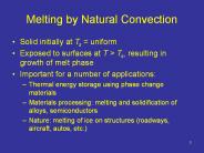 Melting by Natural Convection