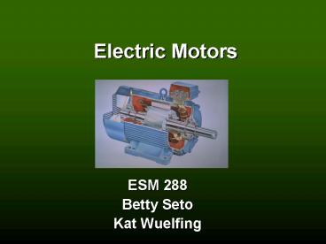 Electric Motors