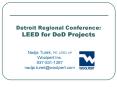 Detroit Regional Conference: LEED for DoD Projects PowerPoint PPT Presentation