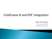 ColdFusion 8 and PDF Integration