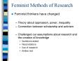 Feminist Methods of Research PowerPoint PPT Presentation