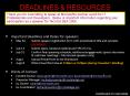 DEADLINES PowerPoint PPT Presentation