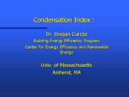 Condensation Index :