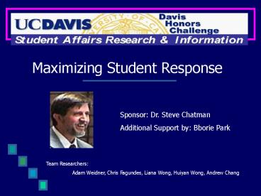Maximizing Student Response