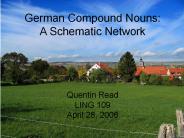 German Compound Nouns: