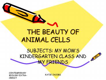 THE BEAUTY OF ANIMAL CELLS