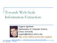 Towards WebScale Information Extraction PowerPoint PPT Presentation