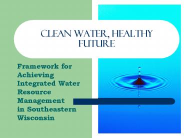 Clean Water, Healthy Future