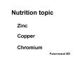 Nutrition topic PowerPoint PPT Presentation
