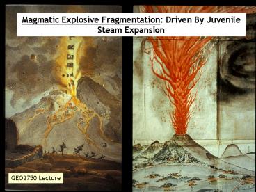 Magmatic Explosive Fragmentation: Driven By Juvenile Steam Expansion