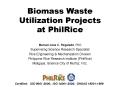 Biomass Waste Utilization Projects at PhilRice PowerPoint PPT Presentation