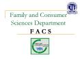Family and Consumer Sciences Department PowerPoint PPT Presentation