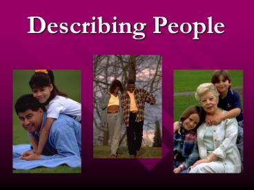 Describing People