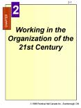 Working in the Organization of the 21st Century PowerPoint PPT Presentation