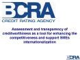 Assessment and transparency of creditworthiness as a tool for enhancing the competitiveness and supp PowerPoint PPT Presentation