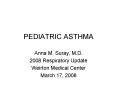 PEDIATRIC ASTHMA PowerPoint PPT Presentation