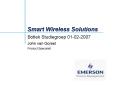 Smart Wireless Solutions PowerPoint PPT Presentation