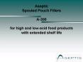 Aseptic Spouted Pouch Fillers A300 for high and lowacid food products with extended shelf life PowerPoint PPT Presentation