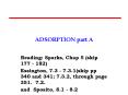 ADSORPTION part A PowerPoint PPT Presentation