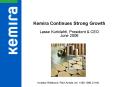 Kemira Continues Strong Growth Lasse Kurkilahti, President PowerPoint PPT Presentation