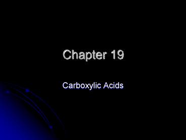 Carboxylic Acids