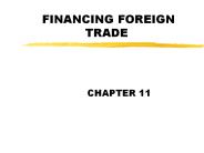 FINANCING FOREIGN TRADE