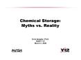 Chemical Storage: Myths vs' Reality PowerPoint PPT Presentation