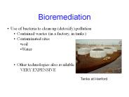 Bioremediation